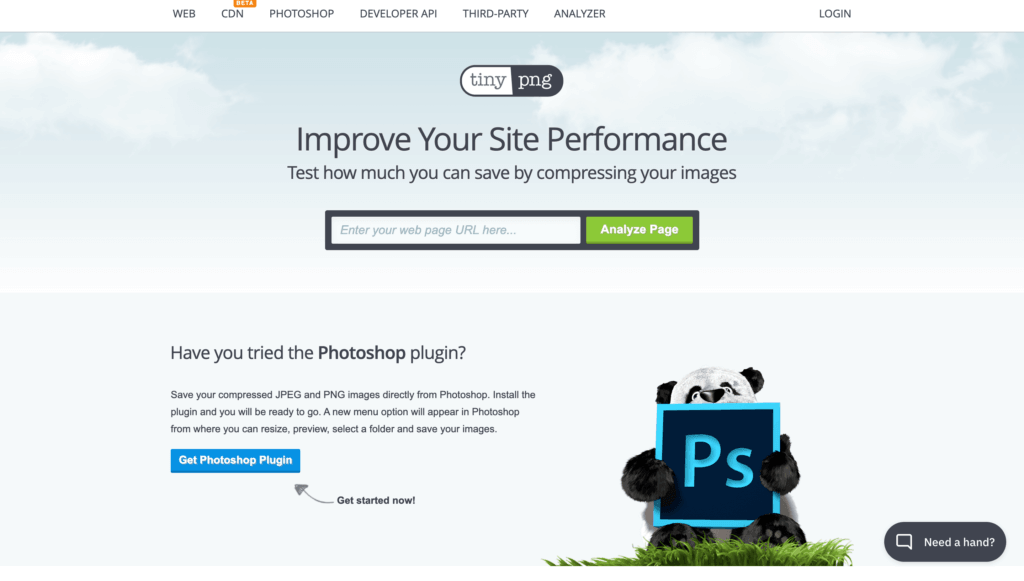 Tinify site analyzer