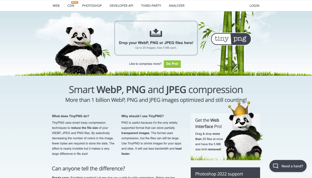 Compress your images with Tinify