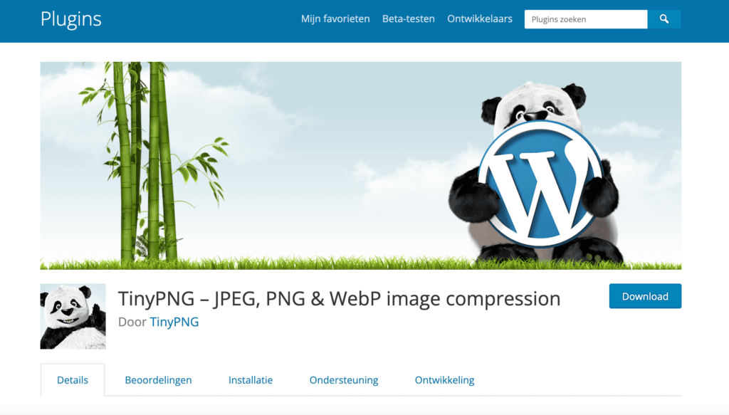 Tinify wordpress plugin