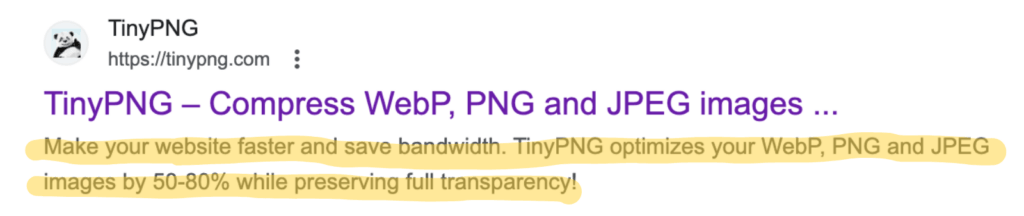 Meta description
