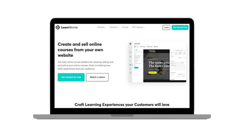 LearnWorlds' Website