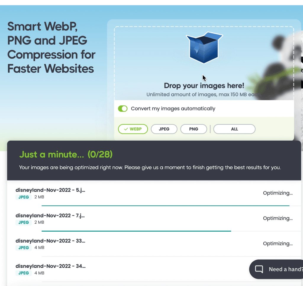 Tinify optimize tool