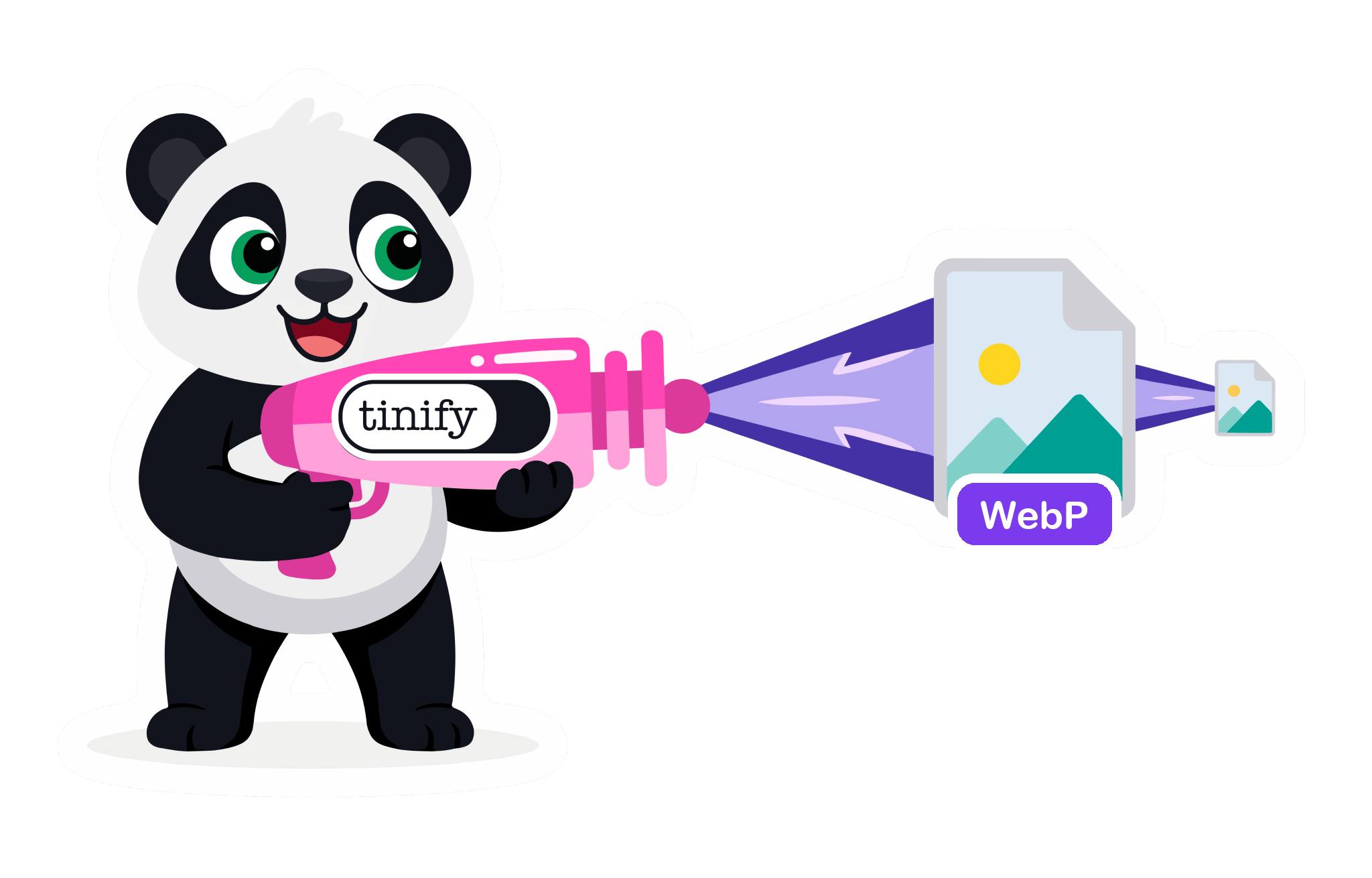 George the Panda compresses WebP images